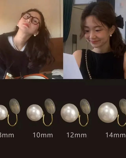 Pearl Ear Clip Fashion Without Ear Hole Earings Simple Ear Cuff Fake Piercing Fashion Jewelry Sweet Earings For Women