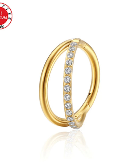 Septum Piercing Nose Ring for Women Piercing for The Ears Tragus Lip Zircon Jewelry Ladies Sexy Perforated Labret Body Jewelry