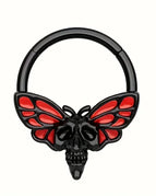 Skull butterfly / Nose Rings & Studs / body|Round