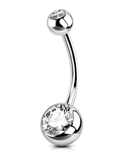 Fashion Titanium Material Belly Button Rings Curved Dangle Design Navel Piercing Belly Rings Body Piercing
