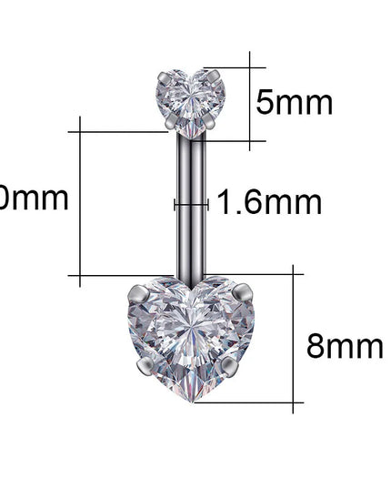 2023 Zircon Belly Button Rings for Women Girls Sexy Piercing Navel Ring Bar Drop Dangle Belly Navel Rings Ashion Body Jewelry