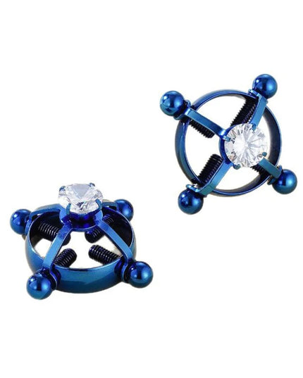 For Women Screw Back Non Piercing Clip Nipple Piercing Jewelry Fashion Crystal Stainless Steel Fake Nipple Rings