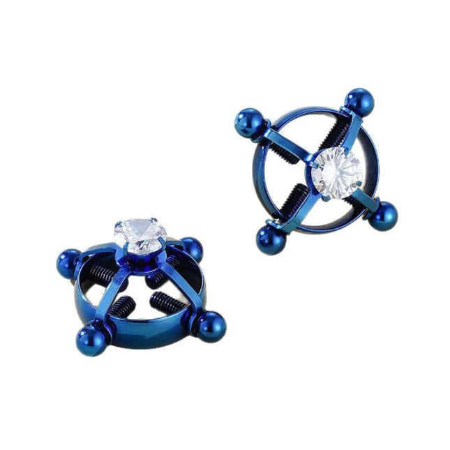 For Women Screw Back Non Piercing Clip Nipple Piercing Jewelry Fashion Crystal Stainless Steel Fake Nipple Rings
