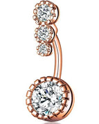 ROSE GOLD COLOR / Navel & Bell Button Rings / body