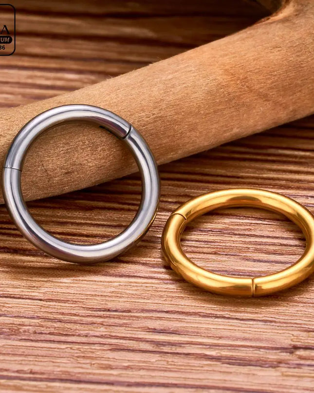 Nose Rings G23 Titanium Lip Ring For Women And Men Piercing Jewelry Hoop Earrings Mixed Color Body Clips Hinged