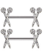 1Pair 15 / Nipple Rings / body|Geometric