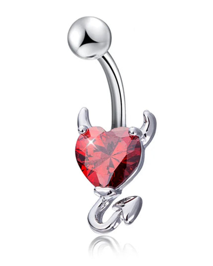 Steel Belly Button Rings Pink Crystal Piercing Navel Heart Style Navel Piercing Earring Belly Piercing Sexy Body Jewelry Ombligo