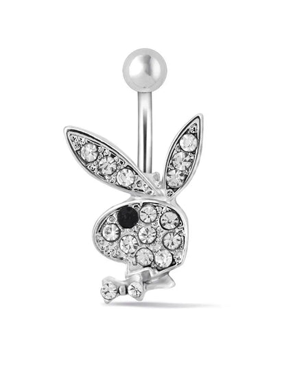 1pc Belly Button Rings Bunny Navel rings  Rabbit Belly Rings for Women Gem stone Pink Blue Bunny Fake Belly Piercing Rin