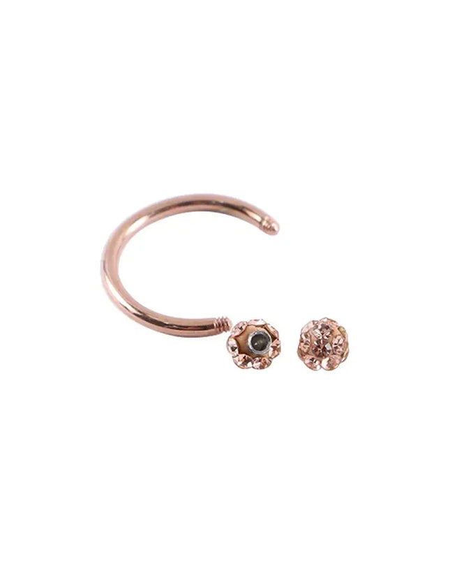 Nose Cuff Punk Gifts Men Earrings Diamond Septum Rings Piercing Nose Ring Body Jewelry Stainless Steel