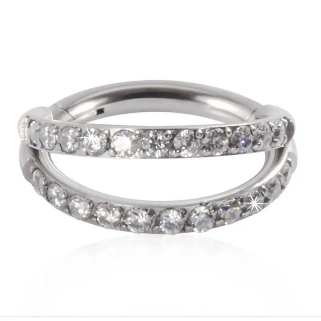 P9FE Stylish Women's Nose Rings Accessory Fashionable Nose Rings with Diamond Enhancement Dazzling Earring Adornment Charm