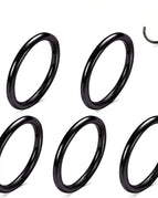 5PCS-Black / 18G(1.0mm-Dia.10mm)