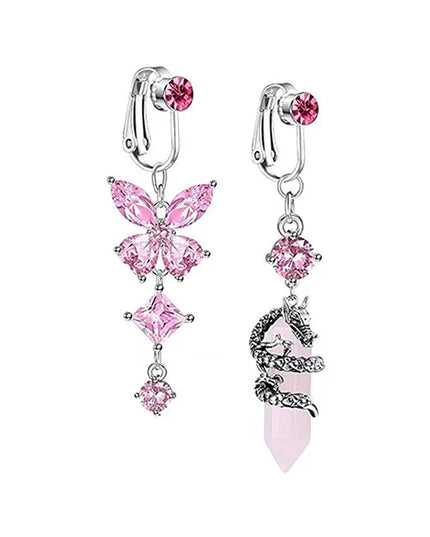 1Pcs Heart Belly Button Rings Pink 14G Women Fashion Belly Ring Dangle Cz Butterfly Punk Spider Navel Piercing Barbell Pircing