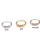 rose gold-1PC / 5-stones