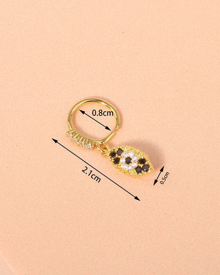 Nose Rings Hoop for Women Men Body Piercing Jewelry Cartilage Earring Nose Dangling CZ Cross Crown Starfish Dangle Nose Ring