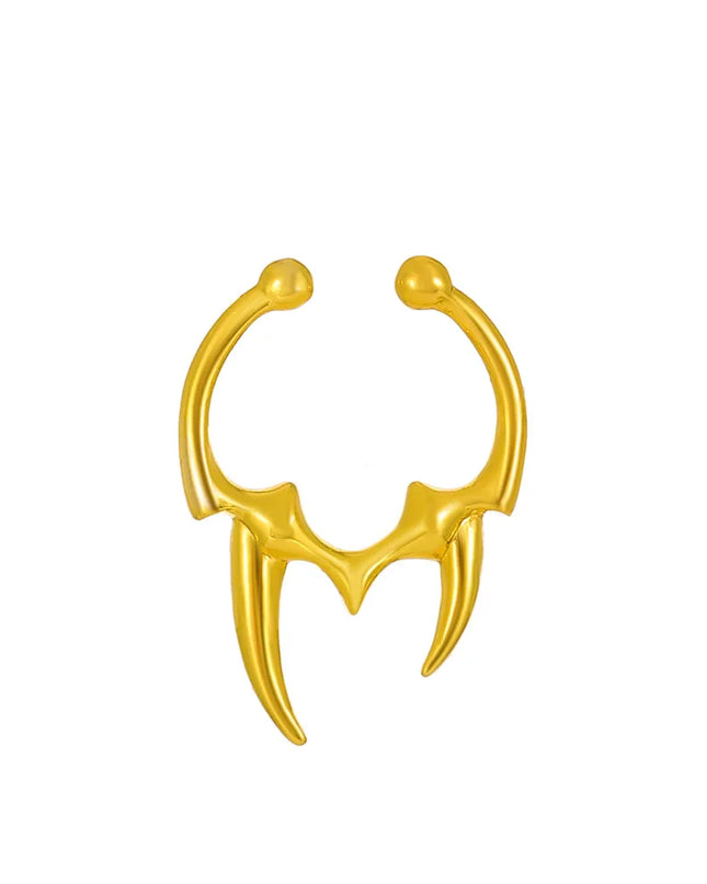 1PC Gothic Irregular Horn Nose Clip Fake Septum Piercing Non-pierced Nose Piercing Nose Ring Simple Fake Body Pircing