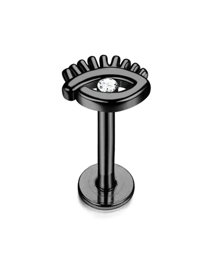 Drperfect Tragus Piercing Jewelry for Women Men Helix Cartilage Conch Earring Nose Stud Stainless Steel Medusa Labret Lip Ring