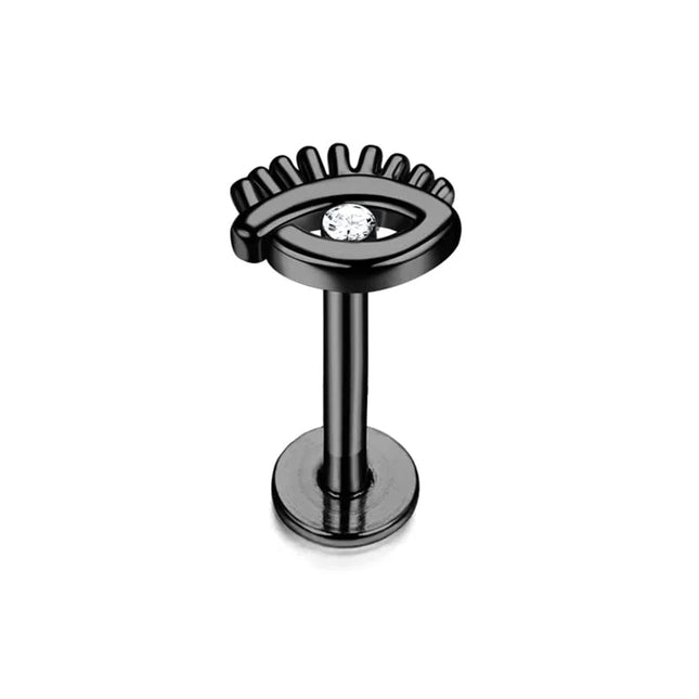 Drperfect Tragus Piercing Jewelry for Women Men Helix Cartilage Conch Earring Nose Stud Stainless Steel Medusa Labret Lip Ring