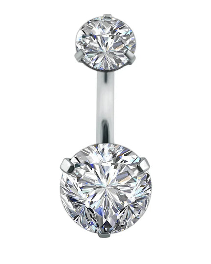 Steel Belly Button Rings for Women Girls Crystal Piercing Navel Ring Bar Drop Dangle Body Belly Navel Fashion Body Jewelry