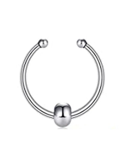 Fake Nose Septum Rings Faux Fake False Imitate Nose Rings Clip Horseshoe Hoop Ring Stainless Steel Body Non Piercing Jewelry