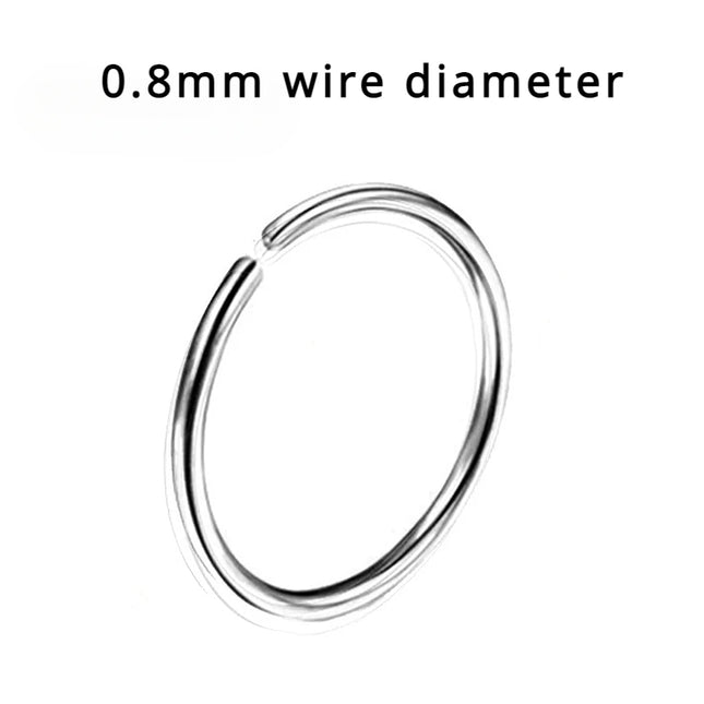 Nose Rings Hoops Double Septum Rings Cartilage Hoop Earring Piercing Nariz Open Stacked Hoop Nose Rings for Women and Men Gift