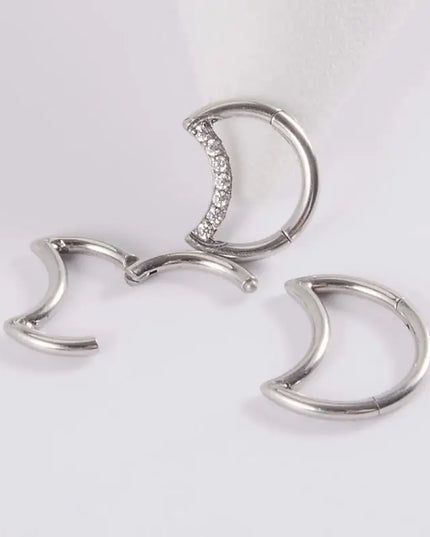 P9FE Stylish Women's Nose Rings Accessory Fashionable Nose Rings with Diamond Enhancement Dazzling Earring Adornment Charm