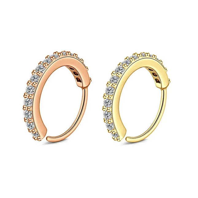 1/2/3pcs Fake Nose Ring For Women Stainless Steel Round Cartilage Tragus Helix Ear Nose Piercing Falso Nariz Body Jewelry