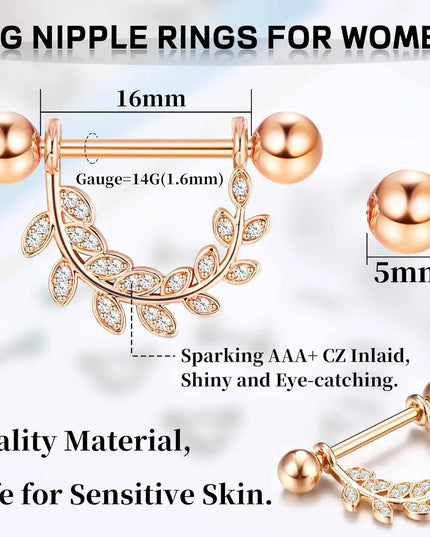 Bobisty Nipple Piercing Jewelry Stainless Surgical Steel Tongue Rings Ball Heart Butterfly Belly Barbell Body Jewelry for Women