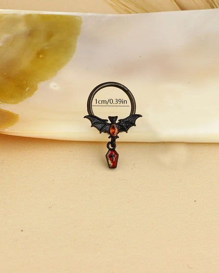1-8Pcs Belly Button Rings for Women Steel Nipple Piercing Halloween Nose Rings Industrial Barbell Cartilage Earrings Stud Septum