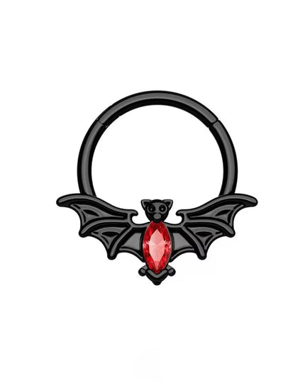 1PC stainless steel nose ring, bat nasal septum ring, hinge, earscreen cartilage, ear stud puncture, jewelry, heart, bee, star,