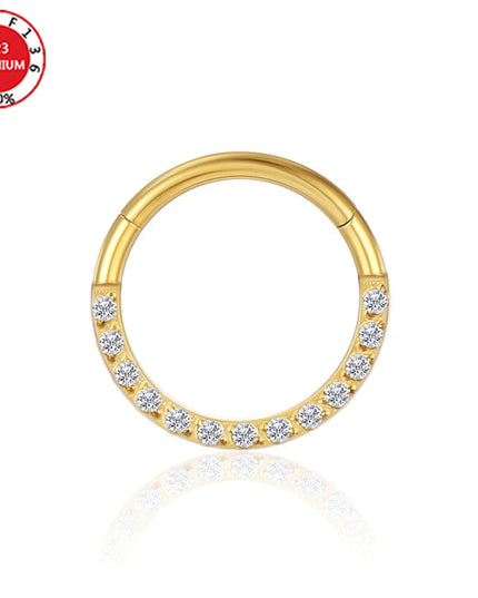 Septum Piercing Nose Ring for Women Piercing for The Ears Tragus Lip Zircon Jewelry Ladies Sexy Perforated Labret Body Jewelry