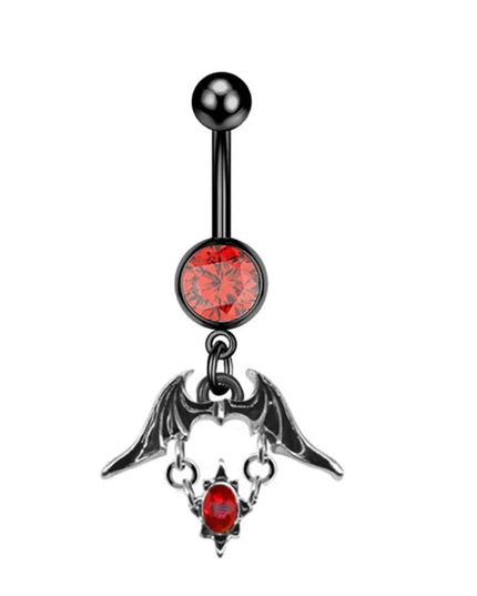 1PCS Bat Belly Button Piercing Jewelry 14G Claw Belly Ring Body Piercing Bee Navel Piercing Heart Belly Bars Piercings Ombligo