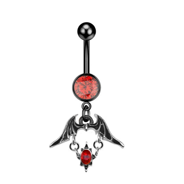1PCS Bat Belly Button Piercing Jewelry 14G Claw Belly Ring Body Piercing Bee Navel Piercing Heart Belly Bars Piercings Ombligo