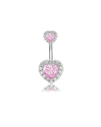 Belly Button Dangle Belly Rings Surgical Stainless Steel Cute Bow Butterfly Heart Flower Belly Button Piercing Jewelry For Women