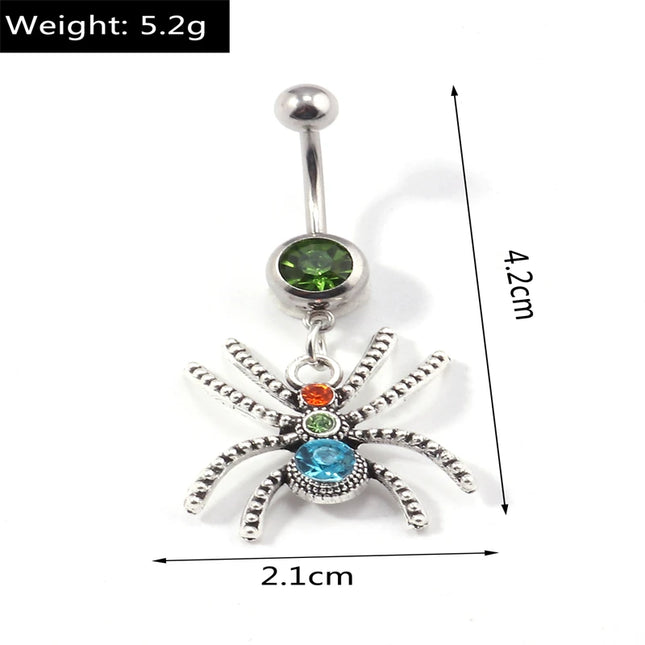Cute Christmas Tree Belly Button Rings for Women Sexy Piercing Body Jewelry Navel Rings Girls Party Festival Jewelry Gifts