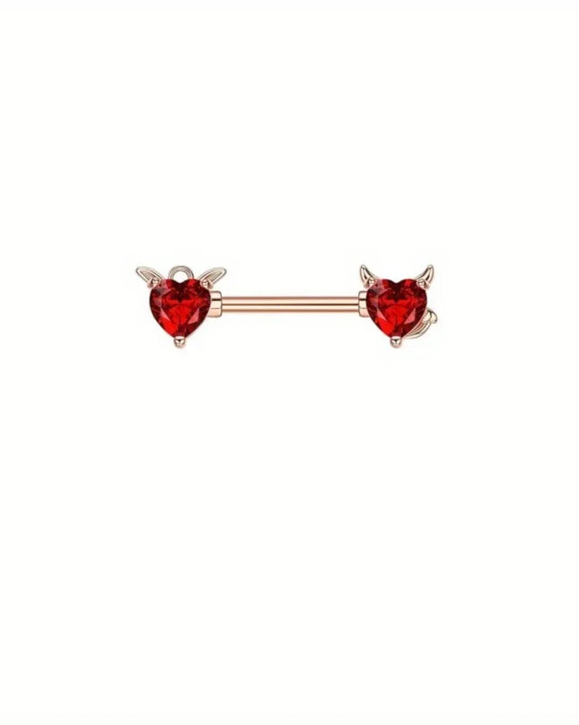 BESTEEL Belly Button Rings Stainless Steel Nipple Rings 14G Navel Barbell Belly Piercing Nipple Piercing Jewelry for Women