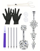 3 / Navel & Bell Button Rings / body|Curved barbell