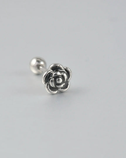 Surgical Steel Ear Barbell Helix Piercing Cartilage Ear Lobe Tragus Stud Earring Heart Rabbit Moon Rose Cross Earring Jewelry