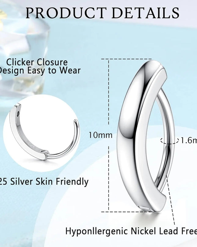 18K Gold Plated Belly Button Rings for Women 925 Sterling Silver Belly Button Ring Curved CZ Clip-on Belly Ring Piercing Jewelry