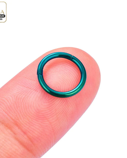 Nose Rings G23 Titanium Lip Ring For Women And Men Piercing Jewelry Hoop Earrings Mixed Color Body Clips Hinged
