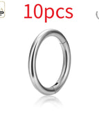 11--10PCS / (18G)1.0x10mm / Earrings|Face