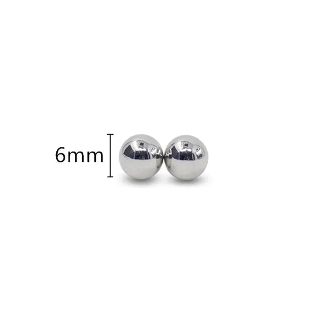 1Pair Ultra Powerful Magnet Nipple Piercing Women Balls Clamps Strong Magnetic Clitoris Bondage Sexy Body Piercing for Couple