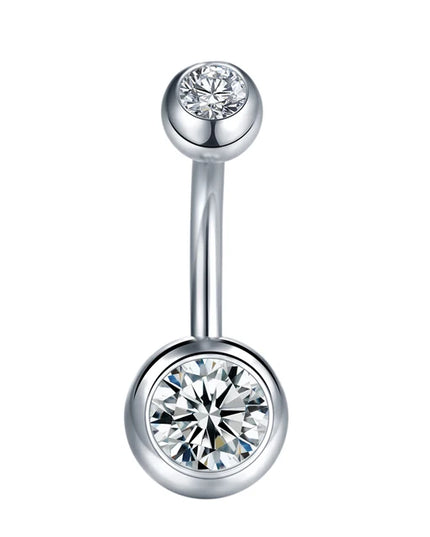 1Pc Surgical Steel Belly Button Ring Navel Nombril Piercing CZ Belly Ring Sexy Women Belly Piercing Body Jewelry Ombligo 14G