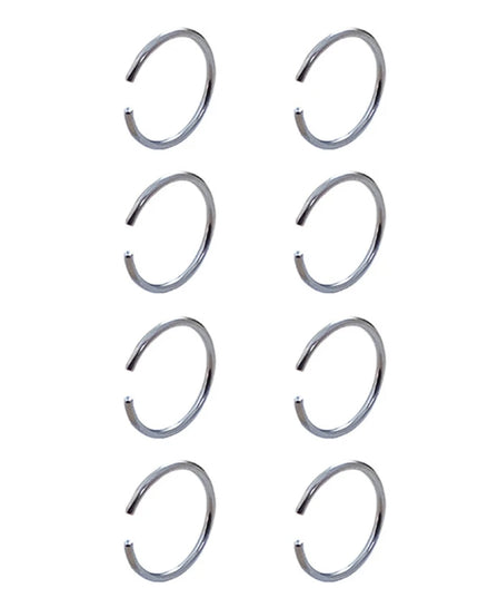 8PCS Nose Rings For Women Men Hypoallergenic 304 Surgical Stainless Steel L Shape Nose Screw