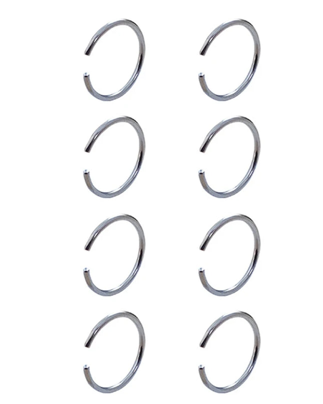 8PCS Nose Rings For Women Men Hypoallergenic 304 Surgical Stainless Steel L Shape Nose Screw