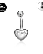 Silver 1PCS / Navel & Bell Button Rings / 1.6x10mm|body