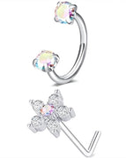 2PCSJ / Heart / Nose Rings & Studs|Face