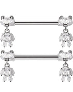 1Pair / Nipple Rings / body|Geometric