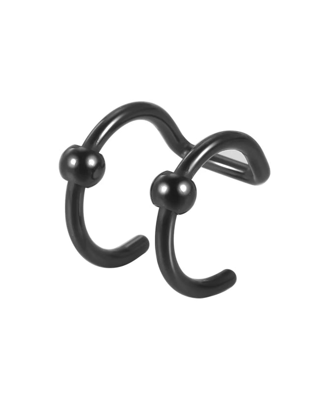 1PC Stainless Steel Fake Nose Ring Hoop Septum Rings Non-Pierced C Clip Lip Ring Earring Fake Nose Piercings Women Body Jewelry