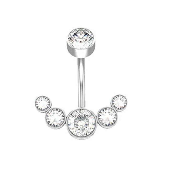 1PCS Butterfly Belly Button Piercing Jewelry 14G Heart Belly Ring Body Piercing Bee Navel Piercing Belly Bars Piercing Ombligo