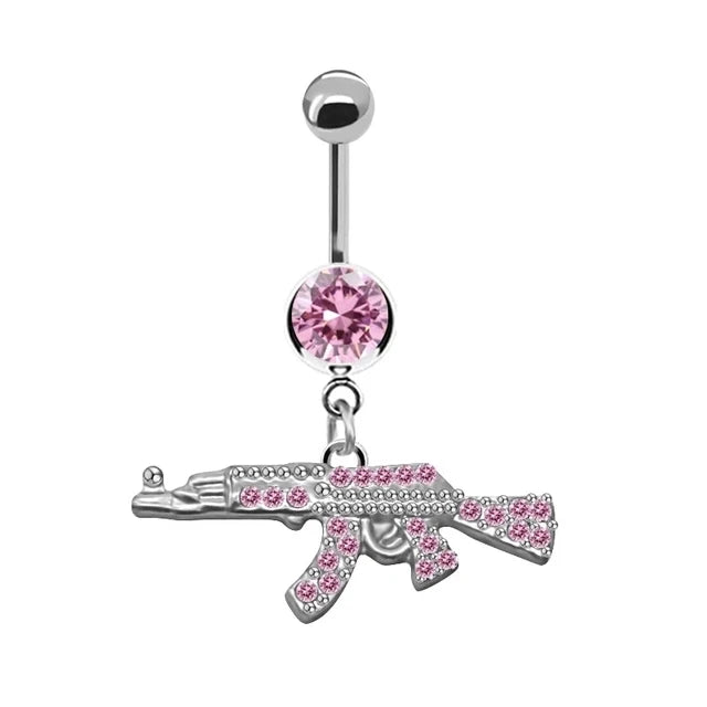 1PCS Bat Belly Button Piercing Jewelry 14G Claw Belly Ring Body Piercing Bee Navel Piercing Heart Belly Bars Piercings Ombligo